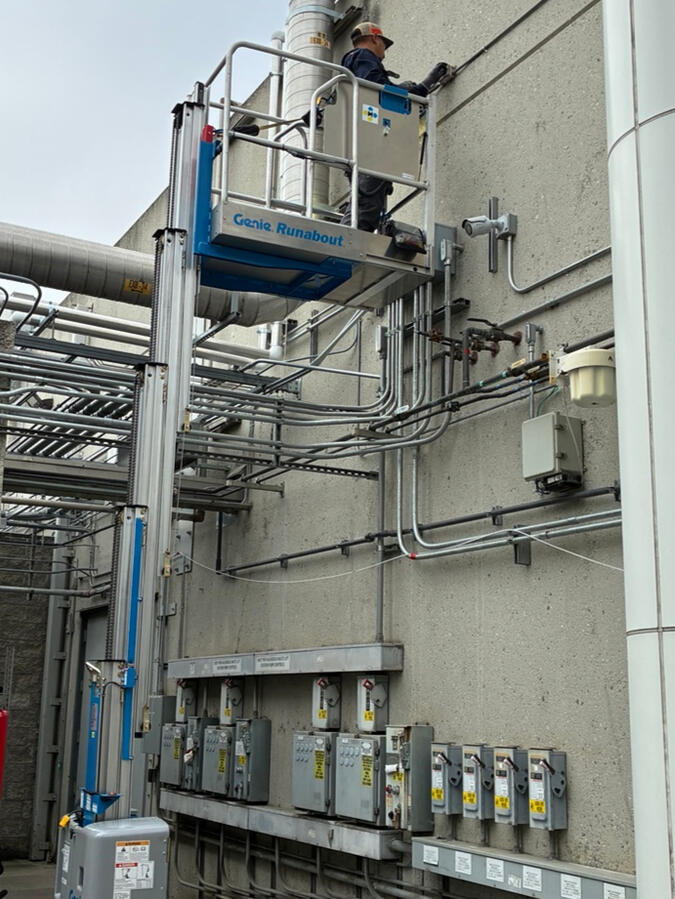 Hands-on commercial electrical work